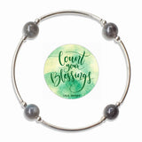 Count your Blessings - Blessing Bracelet - Labradorite 10mm - Sterling Silver