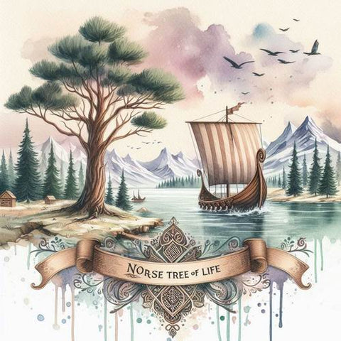 Norse TREE of Life Healing Gemstone Bracelet - SMOKEY QUARTZ - Grounding and Protection