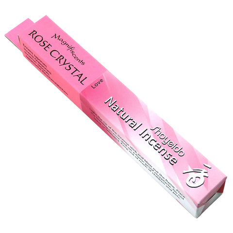 Magnifiscents Incense - The Jewel Series - Shoyeido ROSE CRYSTAL - LOVE