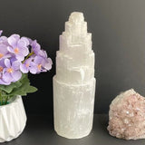 Natural Selenite Crystal Lamp - 30cm - Protection and Cleansing