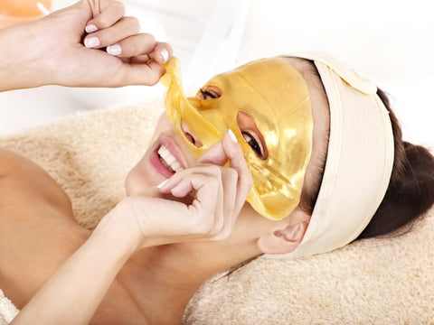 24k Gold Collagen Facial Mask with Crystal Collagen - Single Mask