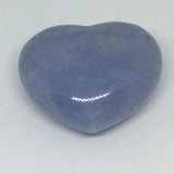 BLUE Calcite Heart 45mm - Soothing, Emotional Release and Communication - Healing Crystal - Gift Idea
