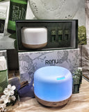 Bamboo Ultrasonic Aroma Mist Diffuser Essential Oil Trio Gift Set - Mother's Day Gift Idea - RENU Aromatherapy