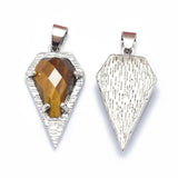 Tiger-Eye-Faceted-Arrow-Point-Necklace-with-FREE-Chain