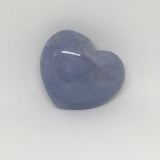 BLUE Calcite Heart 45mm - Soothing, Emotional Release and Communication - Healing Crystal - Gift Idea