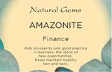 Amazonite Tumbled Stone - Finance, Expression, Balance and Inspiration - Crystal Healing