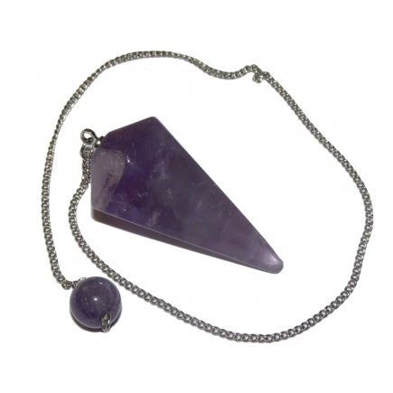 Amethyst Faceted Pendulum - Protection • Awareness • Harmony • Purification