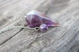 Amethyst Faceted Pendulum - Protection • Awareness • Harmony • Purification