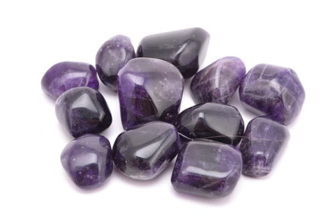 Amethyst Tumbled Stone DARK- Protection, Purification and Spirituality - Crystal Healing