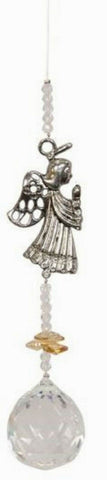 sun-catcher-metal-praying-angel-with-large-crystal-ball | The Holistic Shop