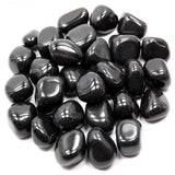 Black Agate Tumbled Stone MEDIUM - Protection, Grounding, Concentration and Calming - Crystal Healing