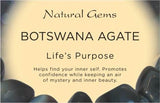 Botswana Agate (Pink) Tumbled Stone -  Life's Purpose, Confidence, Detoxification and Quit Smoking - Crystal Healing