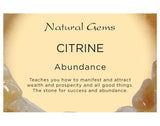 Citrine Tumbled Stone (Brazil) - Abundance, Prosperity and Wealth - Crystal Healing