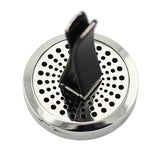 Kaleidoscope Design Aromatherapy Essential Oil Car Diffuser - Silver 30mm - Mothers Day Gift Idea