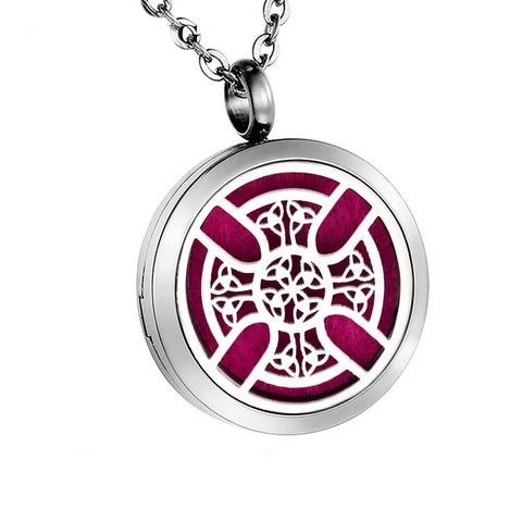 Celtic-Triquerta-Cross-Aromatherapy-Diffuser-Necklace-316L-Stainless-Steel-Aromatherapy-Jewellery-The-Holistic-Shop