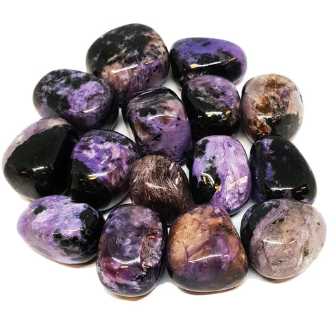 Charoite Tumbled Stone (RUSSIA) - Transformation, Insight and Spirituality - Crystal Healing