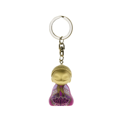 Little Buddha Figurine Keychain - Key Ring - Choose Your Thoughts - LIMITED EDITION - GIFT IDEA