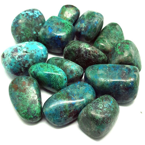Chrysocolla Tumbled Stone (PERU) - Tranquility, Serenity and Peace - Crystal Healing
