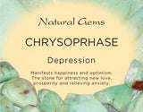Chrysoprase (Medium) Tumbled Stone - A Grade - Depression, Prosperity, Anxiety and New Love - Crystal Healing