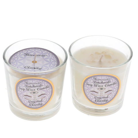 CLARITY Crystal Scented Votive Candle - Clear Quartz and Patchouli