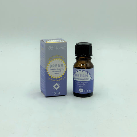 DREAM Pure Essential Oil Blend 10 ml - Lavender, Bergamot, Eucalyptus and Lemon - RENU Aromatherapy