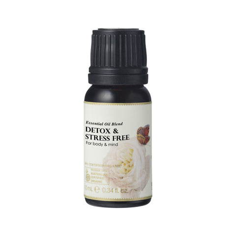 Detox and Stress Free Essential Oil Blend 10ml - 100% Certified Organic - Ausganica