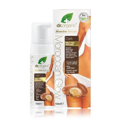 Dr Organic Moroccan Glow Dark Self-Tan Mousse 150ml