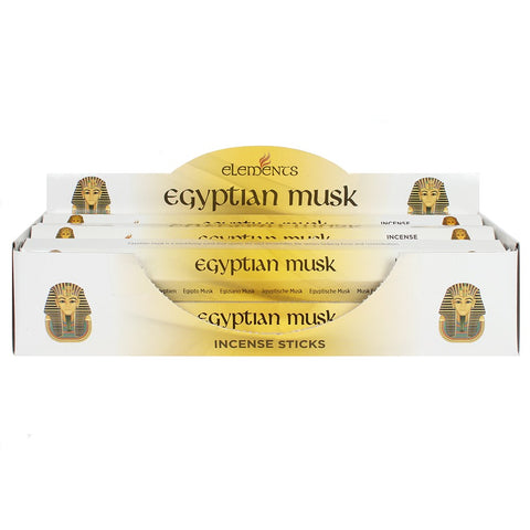 Egyptian Musk Incense - Elements - 20 Sticks - Superior Quality