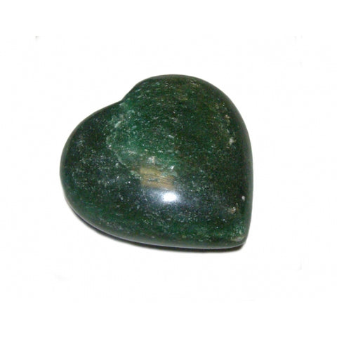 Green Aventurine Puff Heart 70mm - Comfort, Luck, Healing and Love - Crystal healing