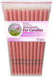 Ear Candles (Aromatherapy) Geranium Essential Oil - Tension and Unease - 5 Pairs - Organic - Naturhelix Australia