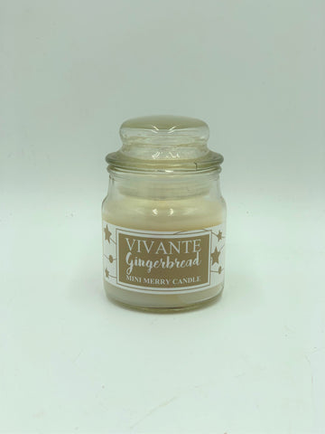 Scents of Christmas Mini Essential Oil Jar Candle 70g - Gingerbread, Pine Needles, Sugarplums and White Christmas - Stocking Filler