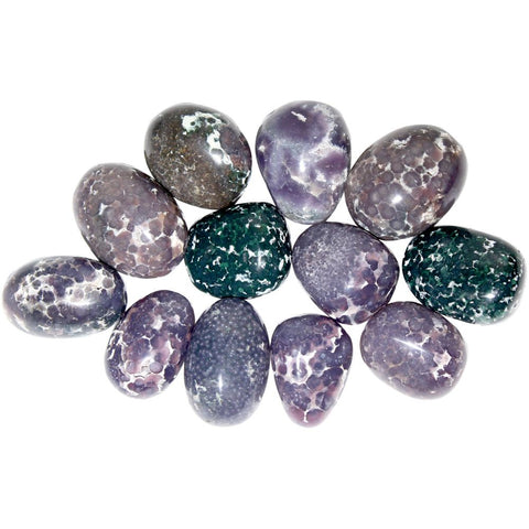 Grape Agate (LARGE) Tumbled Stone - Group Support, Spirituality and Balance - Crystal Healing