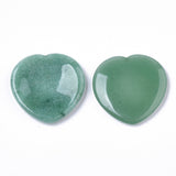 Green Aventurine Heart Shaped Thumb Worry Stone 40mm - Healing, Abundance and Growth - Healing Crystal - Gift Idea