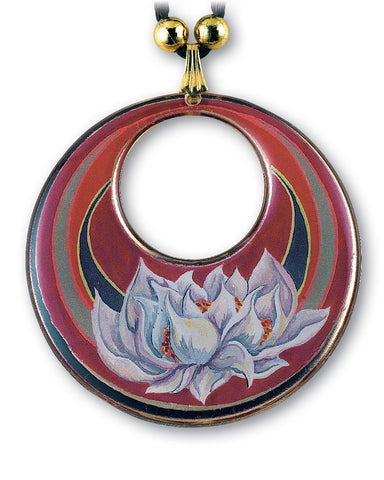 Lotus Flower Pendant and Earrings