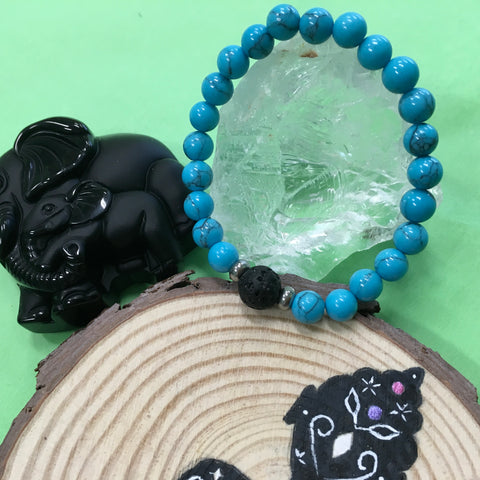Kid's Turquoise and Lava Stone Aroma Diffuser Bracelet - Communication,  Release and Protection - The Holistic Shop in Wagga Wagga