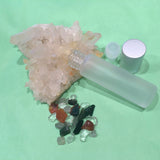 Immunity Crystal Gemstone Essential Oil Roller Bottle - Bloodstone - Carnelian - Green Aventurine - Clear Crystal Quartz - The Holistic Shop in Wagga wagga