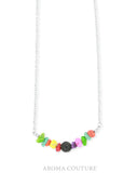 Kid's Rainbow & Lava Aroma Necklace 40cm by Aroma Couture