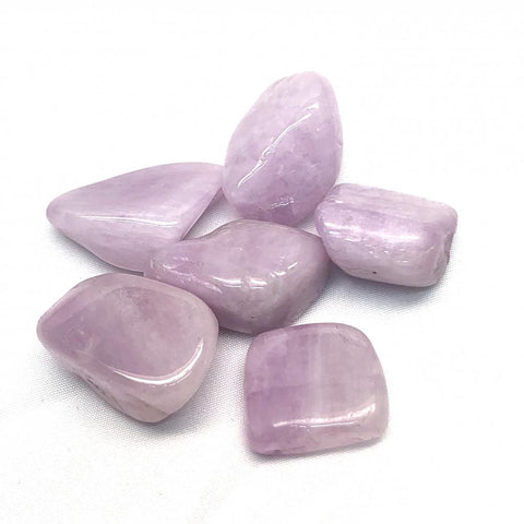 Kunzite (MEDIUM) Pale Tumbled Stone - Unconditional Love, Clearing and Divine Love - Crystal Healing