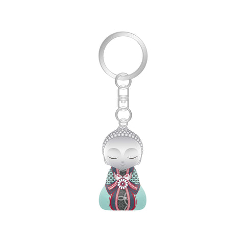 Little Buddha Figurine Keychain - Key Ring -  Impossible Journey - LIMITED EDITION - GIFT IDEA