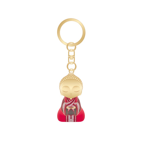 Little Buddha Figurine Keychain  Key Ring - With Purpose - LIMITED EDITION - GIFT IDEA