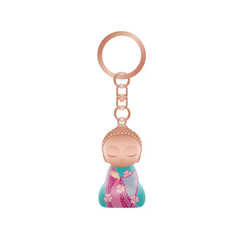 Little Buddha Figurine Keychain - Key Ring - Open Your Heart - LIMITED EDITION - GIFT IDEA