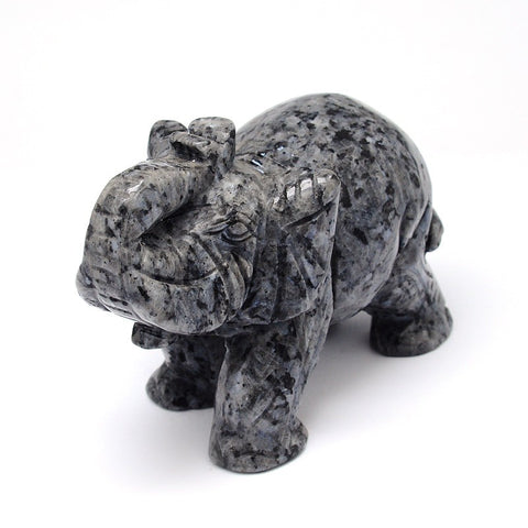 Labradorite (Brazil) Elephant 60mm - Transformation, Anxiety, Depression and Protection - Crystal Healing
