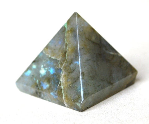 Labradorite (Brazil) Pyramid 50mm - Transformation, Anxiety, Depression and Protection - Crystal Healing