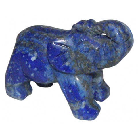 Lapis Lazuli Elephant Medium - Stress, Communication, Intuition and Inner Power - Crystal Healing