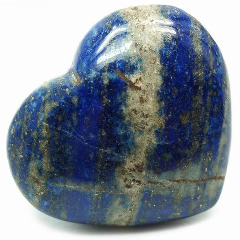 Lapis Lazuli Puff Crystal Heart - Stress, Communication, Intuition and Inner Power - Crystal Healing