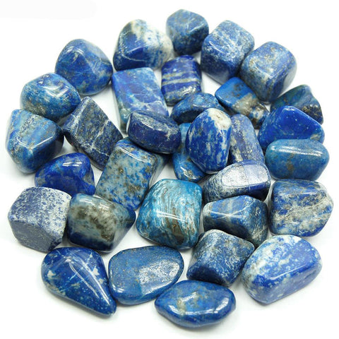 Lapis Lazuli Tumbled Stone MEDIUM - Stress, Communication, Intuition and Inner Power