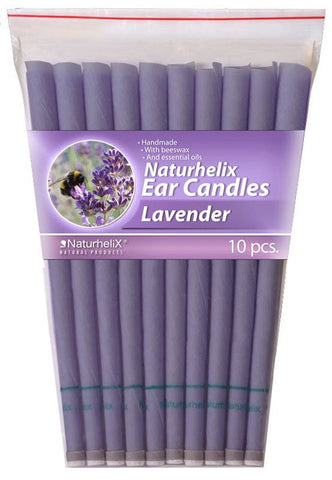 Ear Candles (Aromatherapy) Lavender Essential Oil - 5 Pairs - Headache and Stress - Organic - Naturhelix Australia