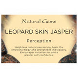 Leopard Skin Jasper Tumbled Stone - Perception, Healing, Physical Strength, Vitality and Self Confidence - Crystal Healing