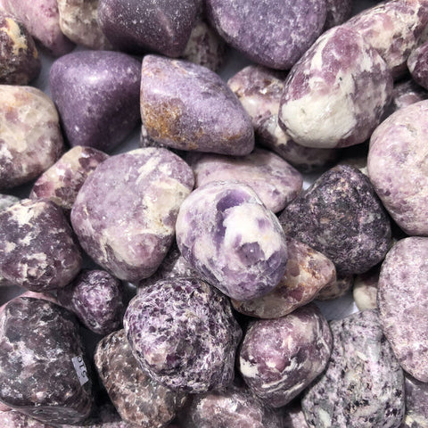 Lepidolite (Small) Tumbled Stone - Balance, Awareness and Transition - Crystal Healing