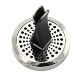 Blossom Design Aromatherapy Essential Oil Car Diffuser - Silver 38mm - Mothers Day Gift Idea